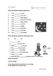 English Worksheet: General