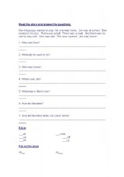 English Worksheet: Revision