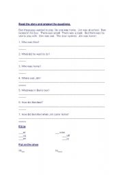 English worksheet: Revision