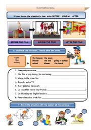 English Worksheet: tIME PREPOSITIONS