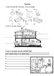 Parts of the house & Prepositios