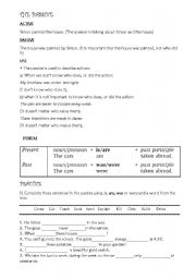 English Worksheet: Passive Voice