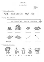 English Worksheet: test