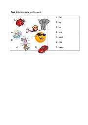 English worksheet: Adjectives