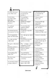 English Worksheet: telephone game