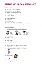 English worksheet: Random Exercise