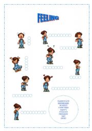 English Worksheet: FEELINGS