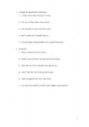 English worksheet: present simple