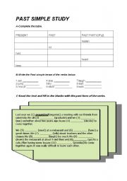 English worksheet: past simple