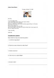 English worksheet: A New Virtual Friend