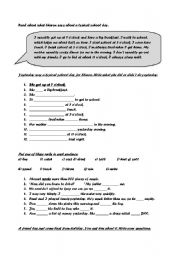 English Worksheet: Past Simple Practice