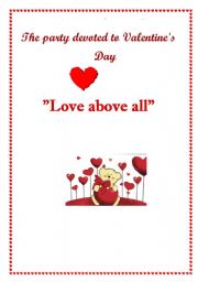 English Worksheet: Love above all