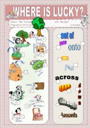 English Worksheet: Prepositions of Movement  plus exercises and key - 3 pages