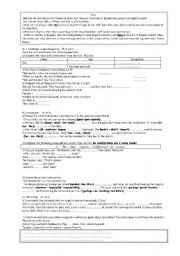 English Worksheet: test 7th year