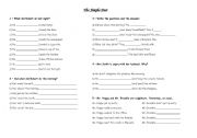 English Worksheet: Simple Past (regular and irregular verbs)