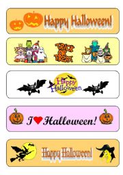 Halloween bookmarks