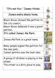 English worksheet: Fact and Opinion Classifying Activity Cards