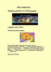 English Worksheet: The Simpsons in halloween