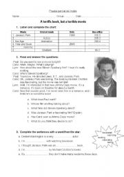 English Worksheet: movies