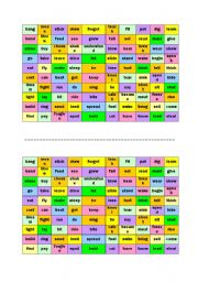 English Worksheet: Irregular Past Tense Noughs and Crosses Board