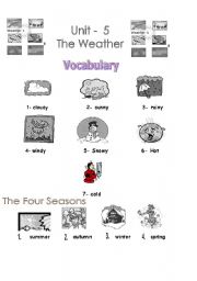 English worksheet: the weather