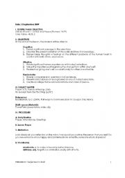 English Worksheet: Reading Lesson Plan on The Prayer of St. Francis and Tao Te Ching (excerpt)