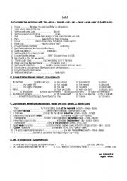 English Worksheet: quiz