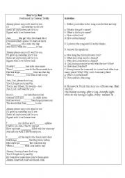 English worksheet: Practising past tense in a pleasant way