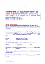 English worksheet: WTC / VIDEO WORKSHOP ( Oliver Stone movie ,2006) DOC 2