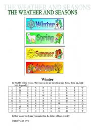 THE WEATHER AND SEASONS