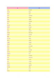 English Worksheet: some compound words