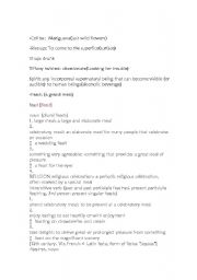 English Worksheet: I REMEMBER