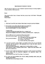English Worksheet: Present Perfect