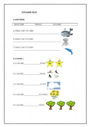 English worksheet: for children 3