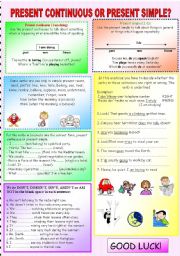 PRESENT CONTINUOUS OR PRESENT SIMPLE?