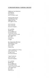 English Worksheet: Songs for teenagers