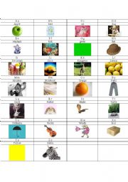 English worksheet: A-Z