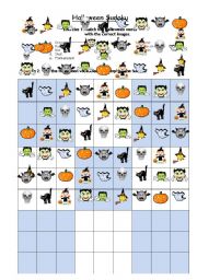 English Worksheet: Halloween Sudoku KEY