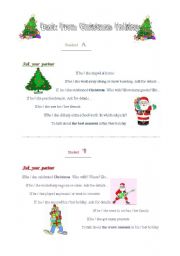 English worksheet: Back from Christmas Holiday!