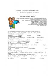 English Worksheet: first grade printable
