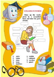 English Worksheet: Describing people