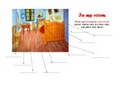 English Worksheet: In my room - vocabulary task 
