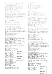 English Worksheet: Accidentally in love by Counting Crowds