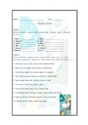 English Worksheet: Lets Practice Plural Nouns!
