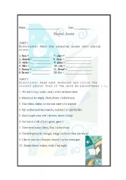 English worksheet: Lets Practice Plural Nouns!