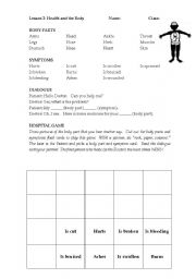 English worksheet: Health and the Body
