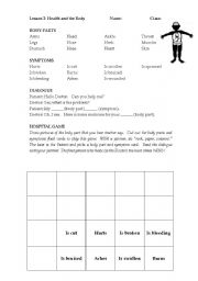 English Worksheet: Health and the Body