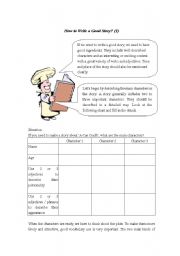 English Worksheet: Story Writing