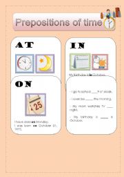 prepositions of time