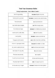 English worksheet: Test Your Grammar Skills